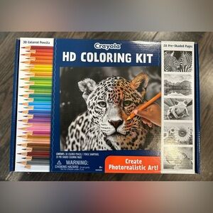 Crayola HD Coloring Kit with 30 Vibrant Colors NEW